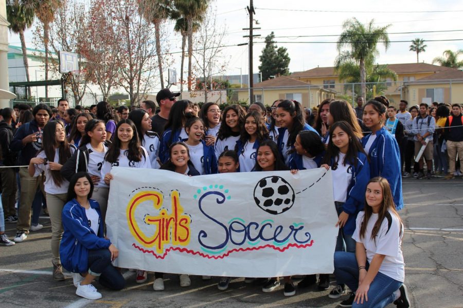 Pep Rally: Girls and Boys Soccer Team