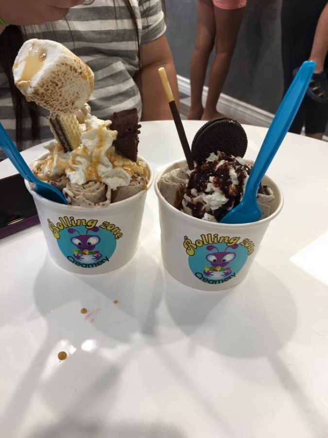 The Chocolate Explosion (left) and Cookies and Cream (right) at RZC!